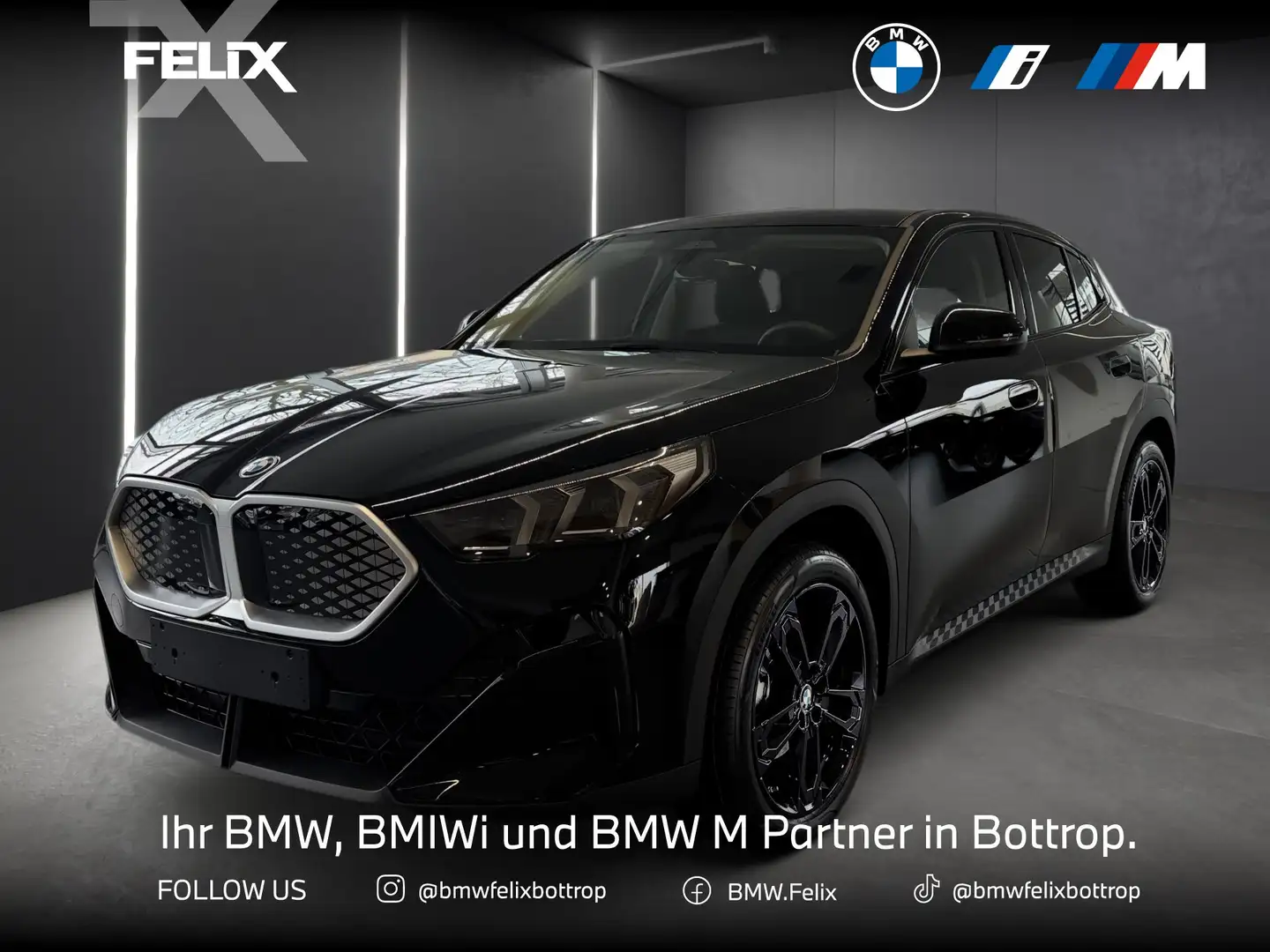 BMW iX2 eDrive20 19" LM+PARKING+DRIVING ASS+AC LADEN RPO Negru - 1