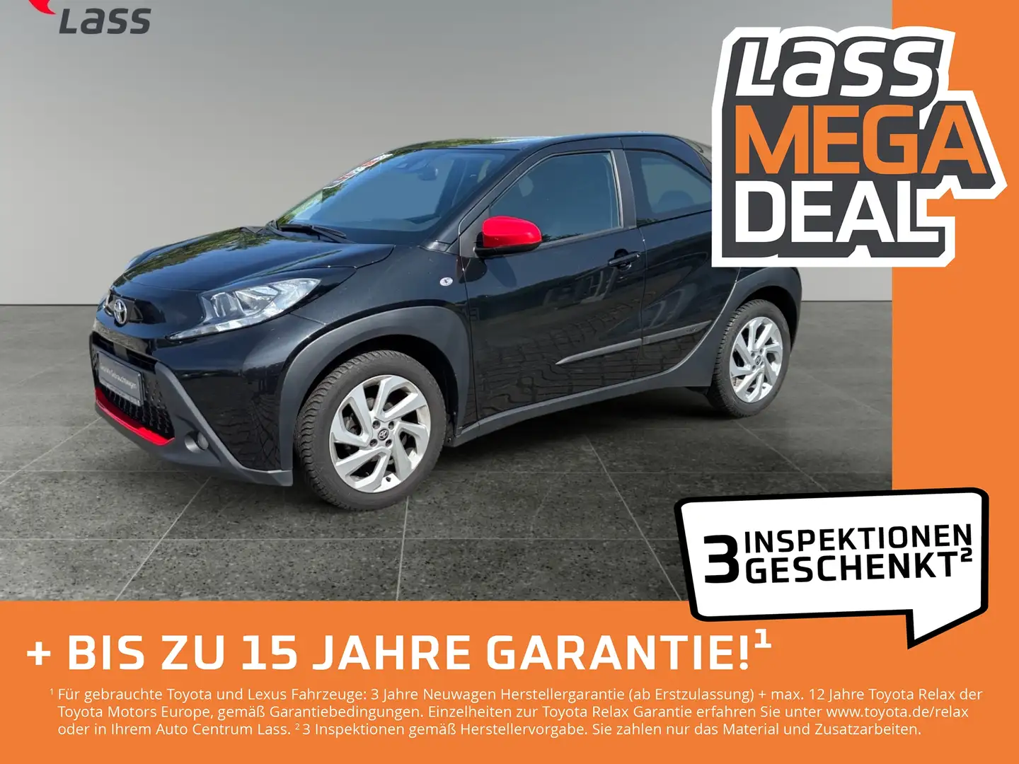 Toyota Aygo X 1.0 Play Klima ACC Lane DAB GJR Schwarz - 1