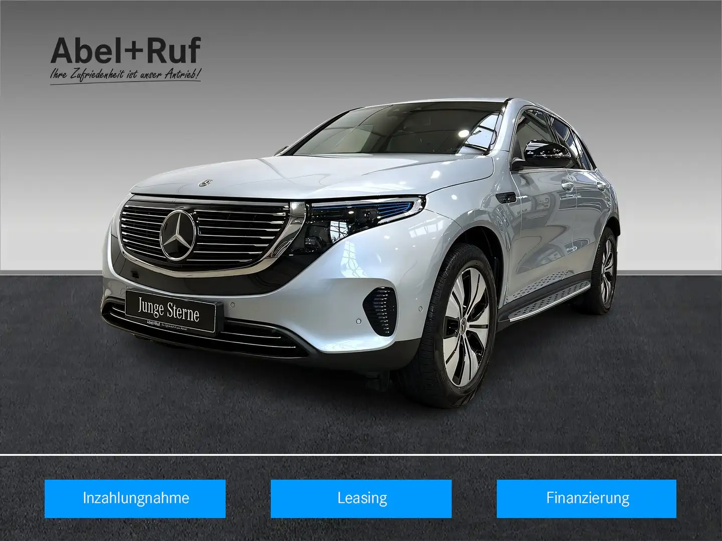 Mercedes-Benz EQC 400 4M MULTI+DISTRO+Kamera+Memo+Ambi+AHK Argent - 1