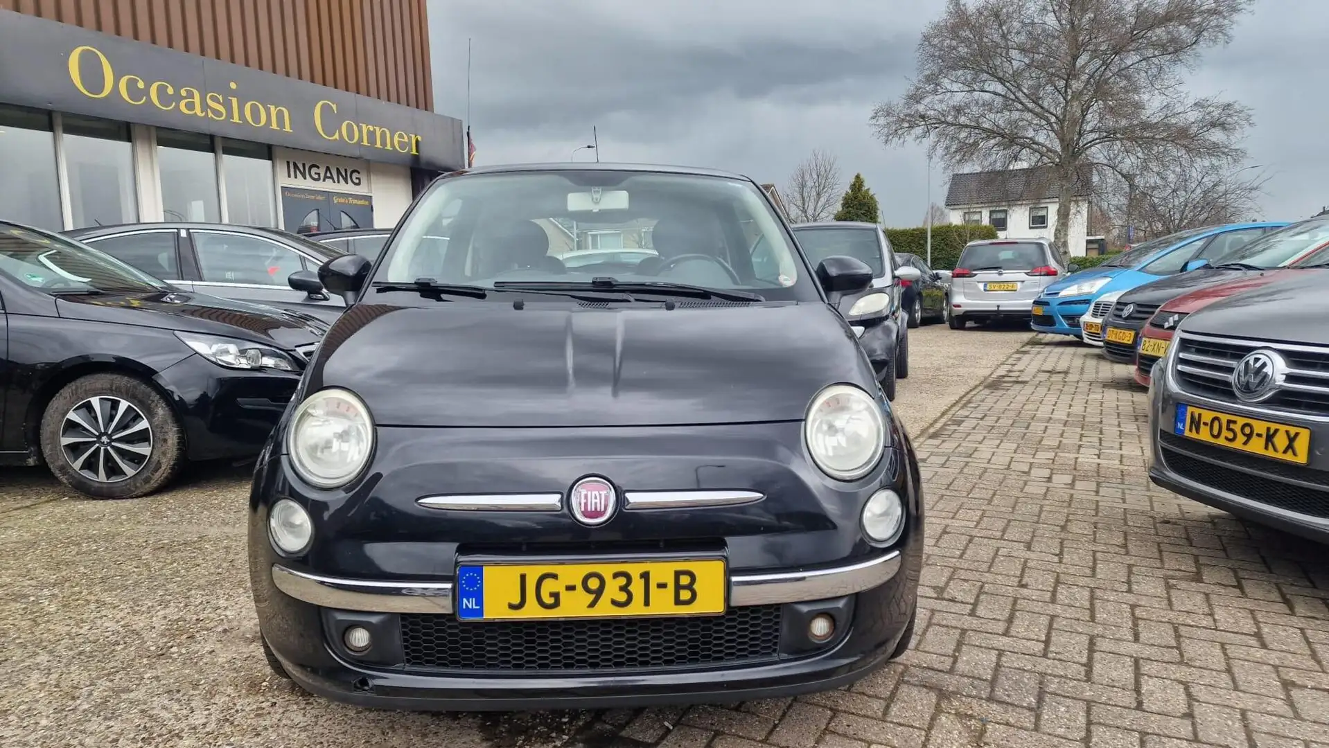 Fiat 500 1.2 Naked💢€2999,-💢airco-panoramadak Schwarz - 2