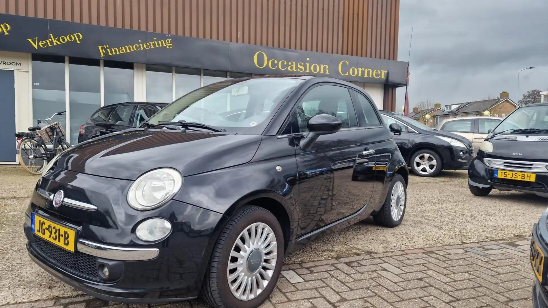 Fiat 500 1.2 Naked💢€2999,-💢airco-panoramadak Schwarz - 1