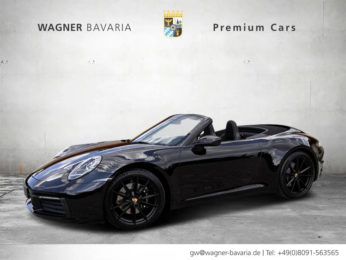 Porsche 992 911 Carrera 4 S Cabrio nur 30 Km Top Ausstat Schwarz - 1