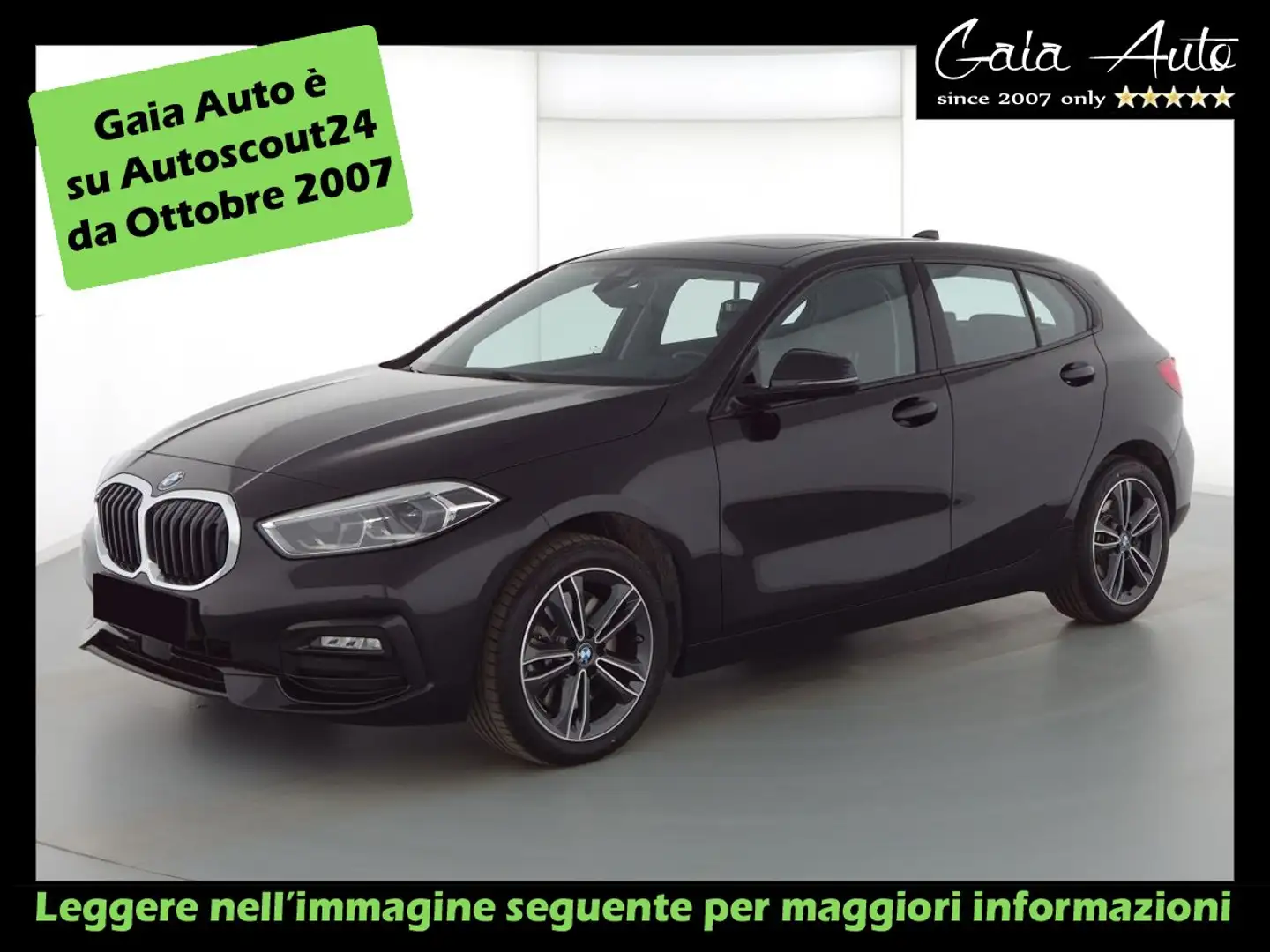 BMW 120 D Advantage - Sport LED mild hybrid (varie disp.) Noir - 1