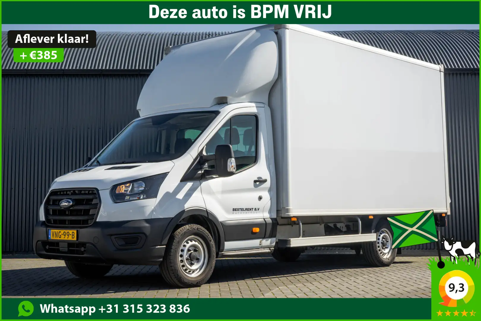 Ford Transit **2.0 TDCI | Bakwagen met Laadklep | Euro 6 | 130 Wit - 1