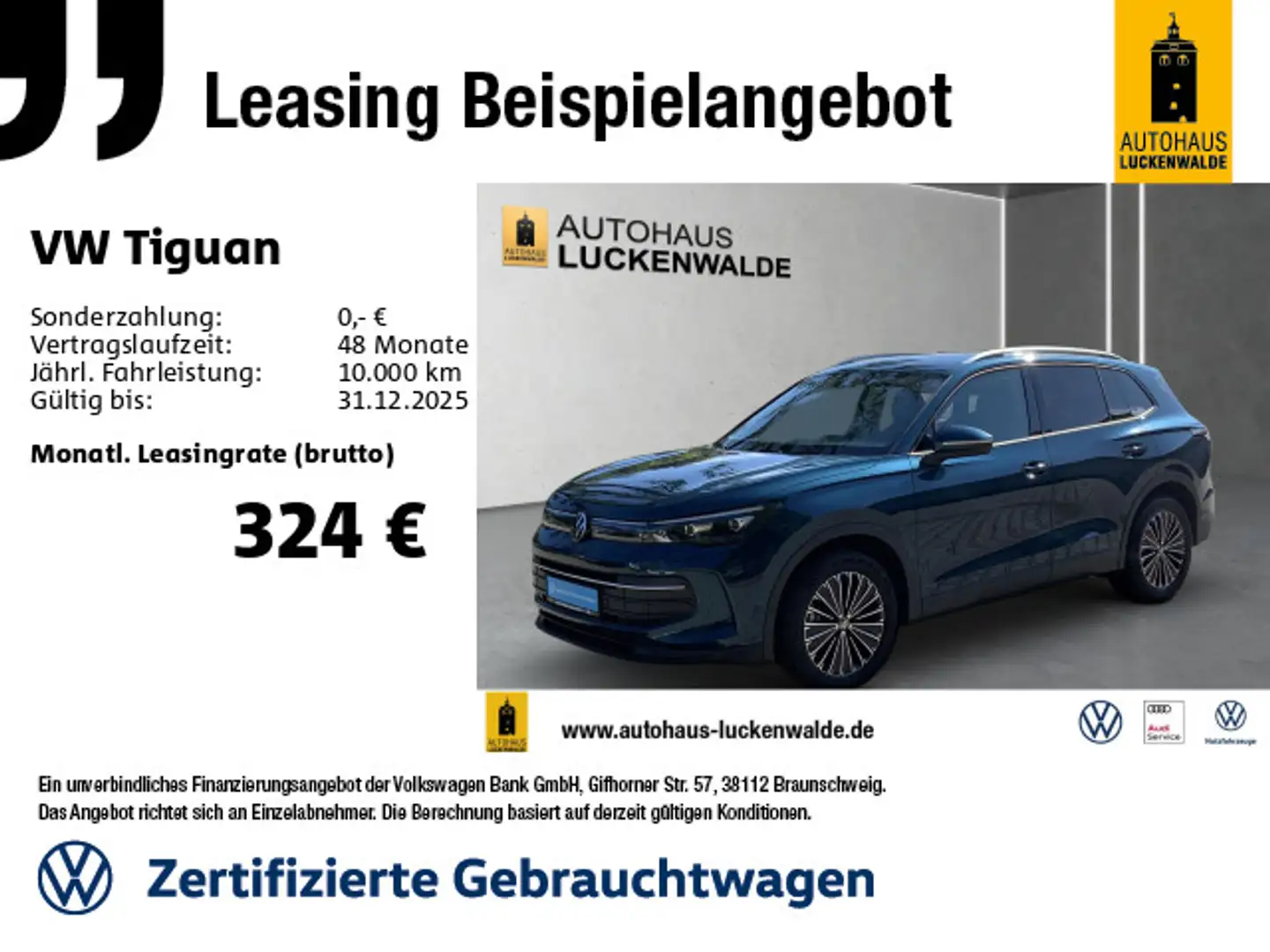 Volkswagen Tiguan 1.5 eTSI Life DSG *LED+*AHK*ACC*NAV*R-CAM Blu/Azzurro - 1