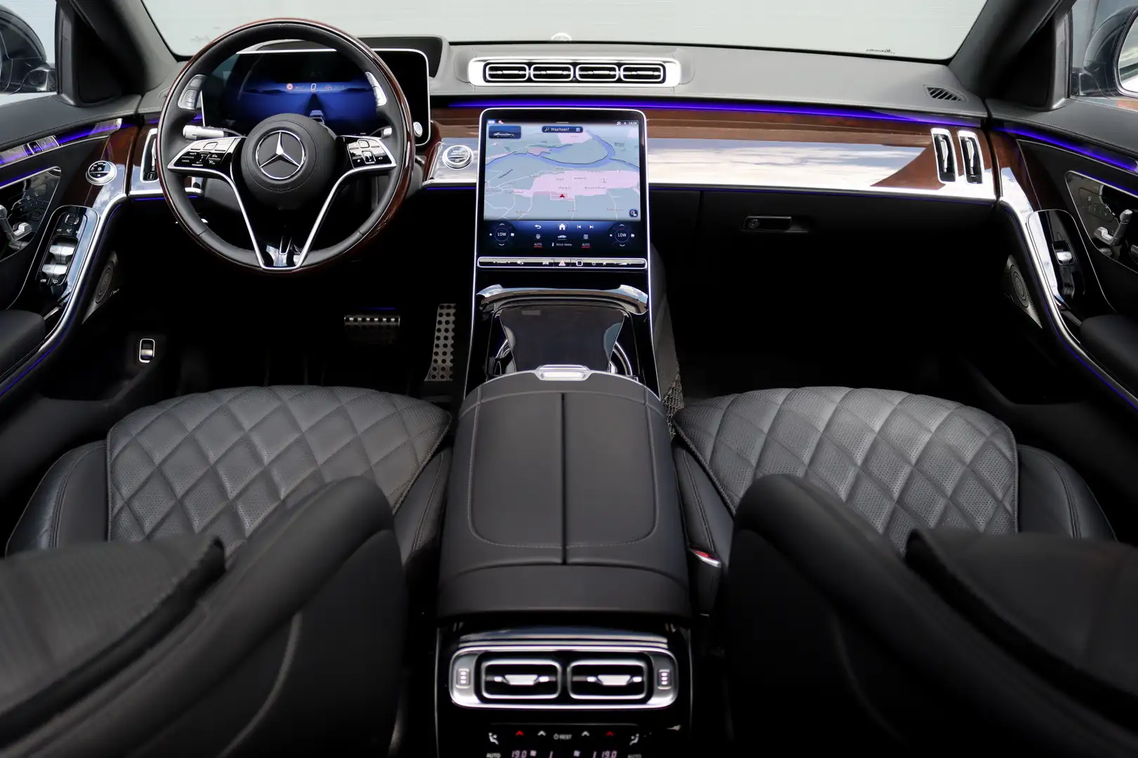 Mercedes-Benz S 450 450d 4MATIC Lang AMG Line Aut9 | Airmatic | Drive Zwart - 2