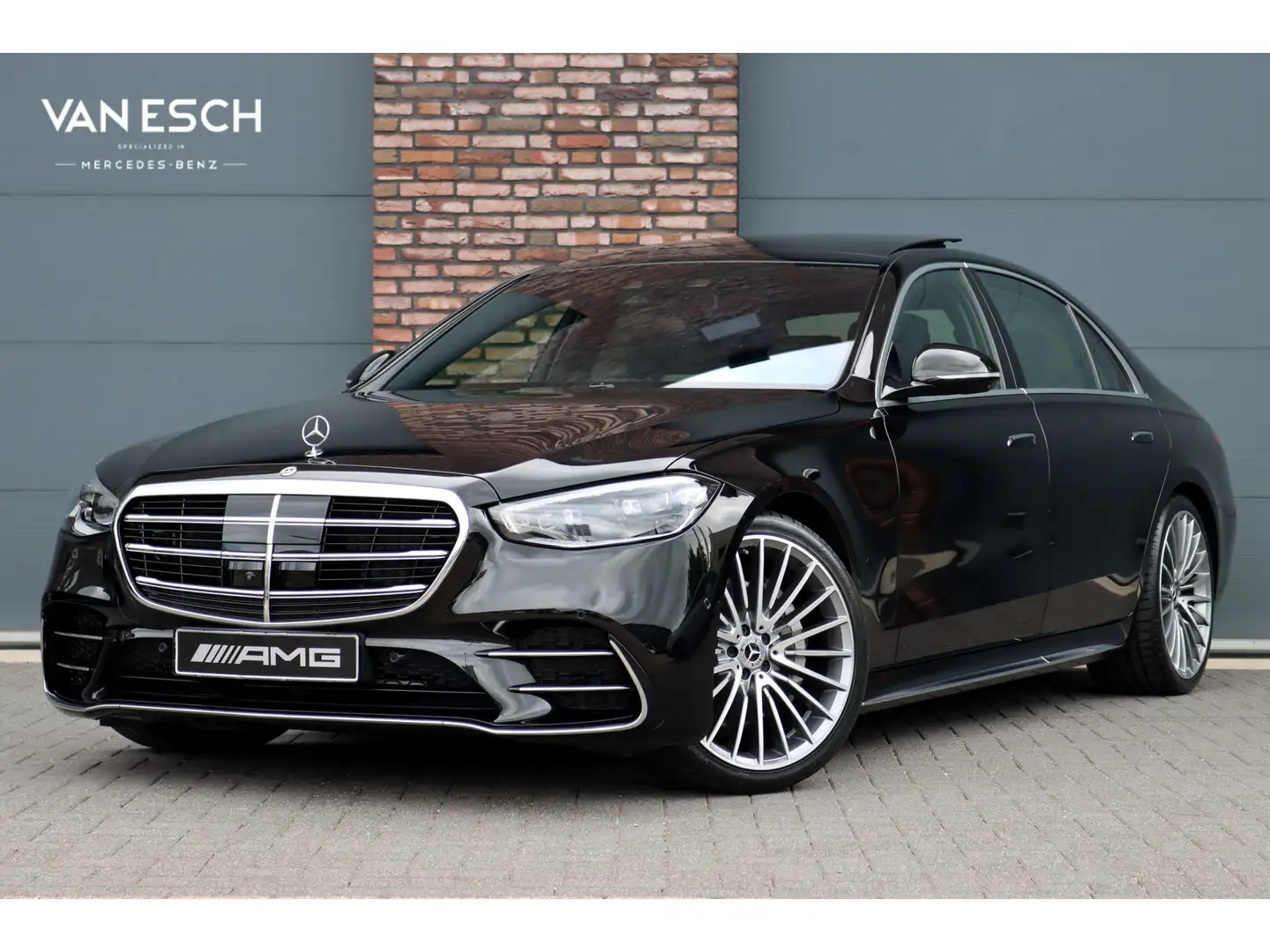 Mercedes-Benz S 450 450d 4MATIC Lang AMG Line Aut9 | Airmatic | Drive Zwart - 1
