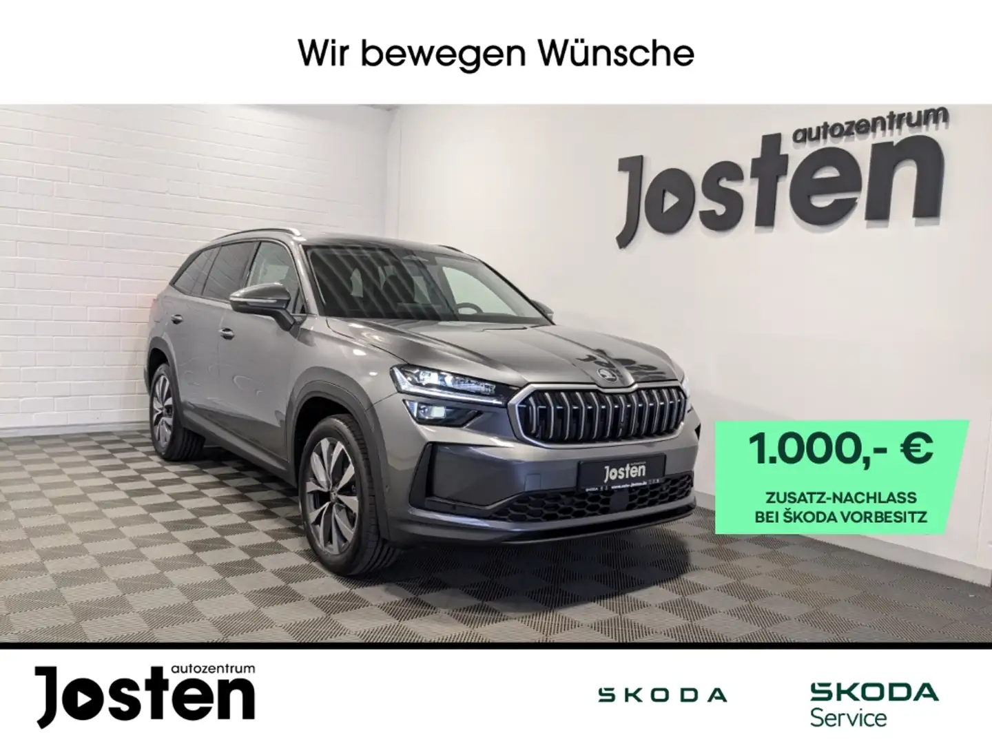 Skoda Kodiaq Selection 2.0TDI 4x4 Pano Canton AHK Akustikglas Grau - 1