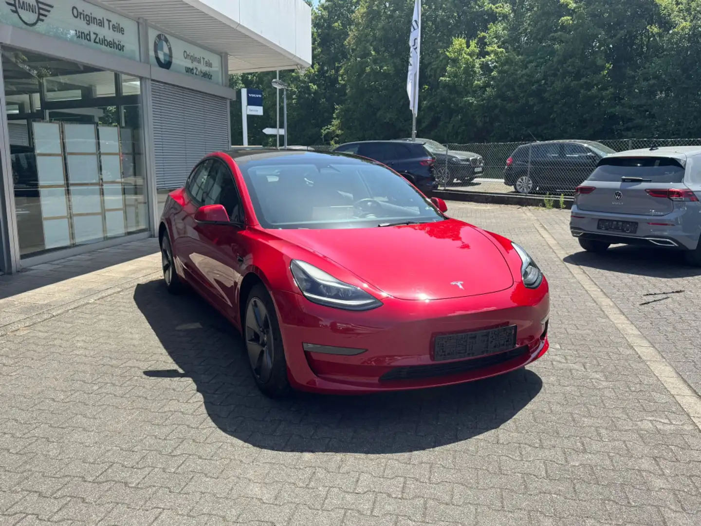 Tesla Model 3 LR Dual AWD PANO+STDHZ+NAVI+LED+ACC+ Rood - 2