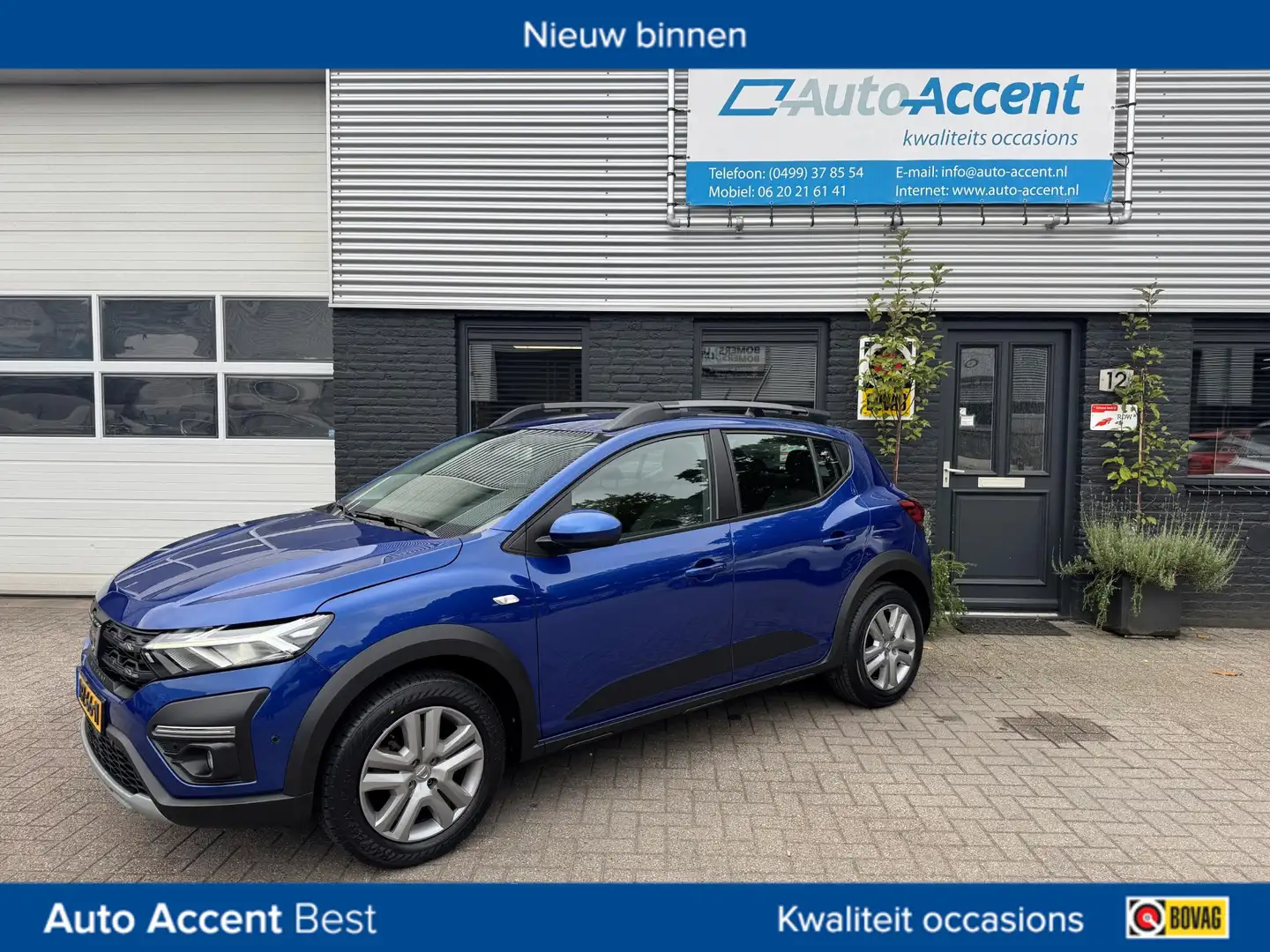 Dacia Sandero Stepway 1.0 TCe 90 Comfort Klima/Camera/Cruise/49d Blauw - 1