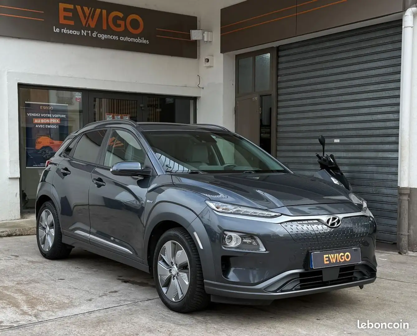 Hyundai KONA electrique 64 kwh 204 executive + soh 99.9% Gris - 1