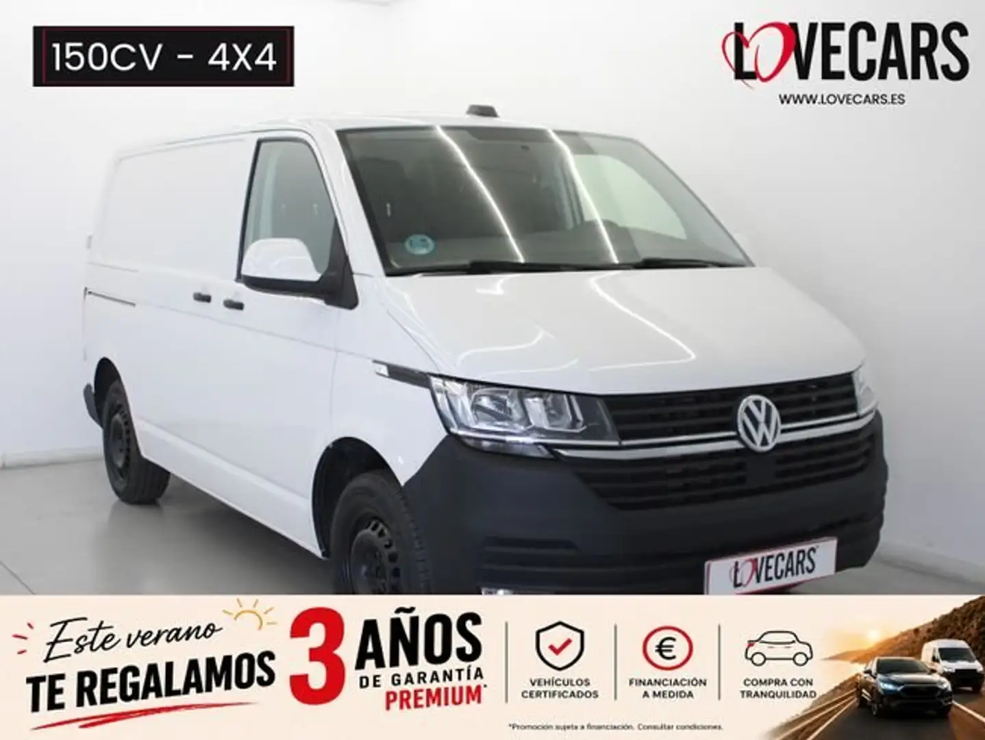 Volkswagen Transporter 2.0 TDI FURGÓN CERRADO 4 MOTION 150 Blanco - 1