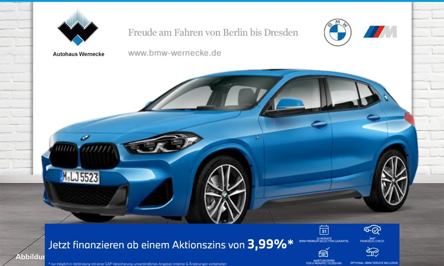 BMW X2 sDrive20i M Sportpaket Head-Up HiFi DAB LED Bleu - 1
