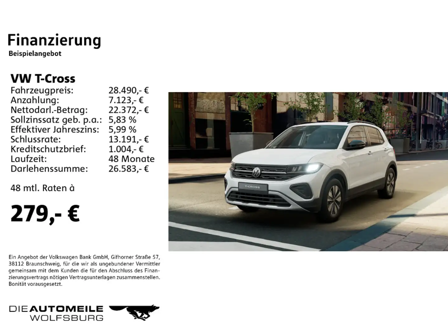 Volkswagen T-Cross 1.0 TSI OPF GOAL Blanco - 2