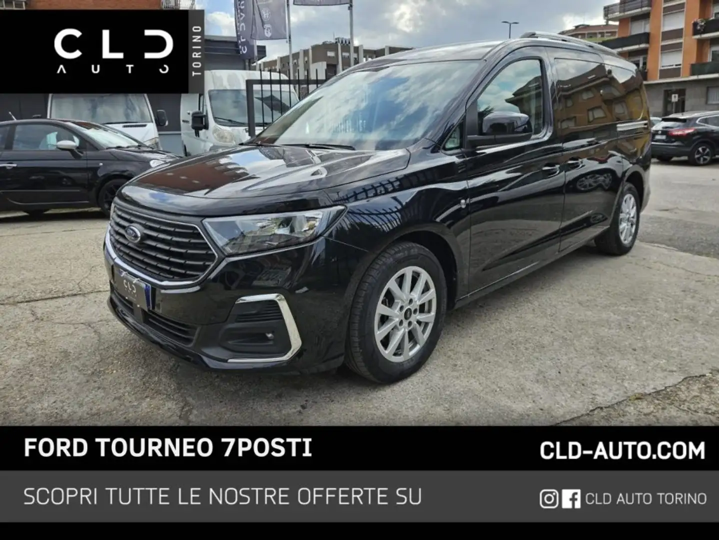 Ford Tourneo Connect Grand Tourneo Connect 2.0 EcoBlue 122 CV 7POSTI Nero - 1