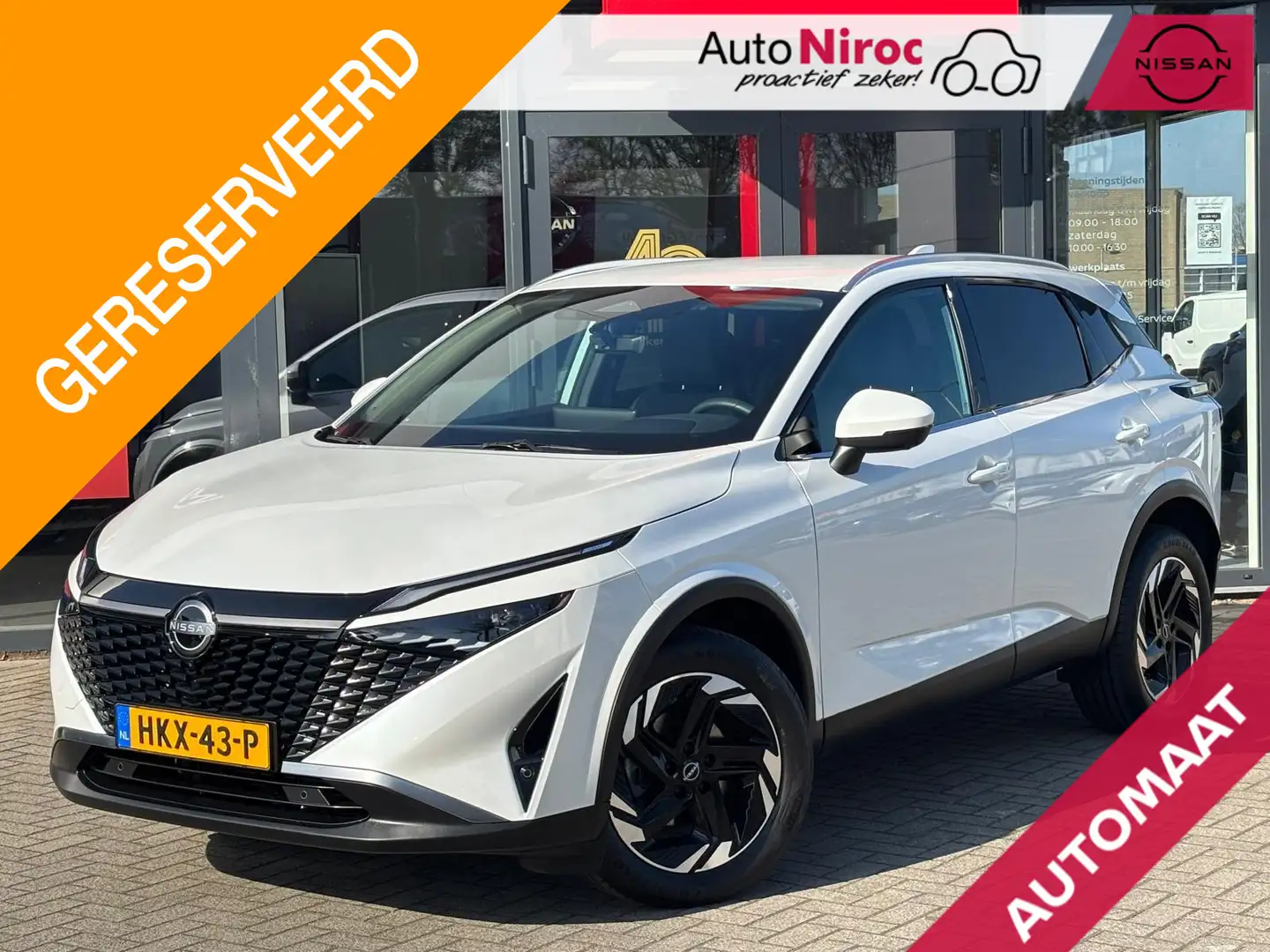 Nissan Qashqai MHEV 158 Xtronic N-Connecta | AUTOMAAT | COLD PACK Wit - 1