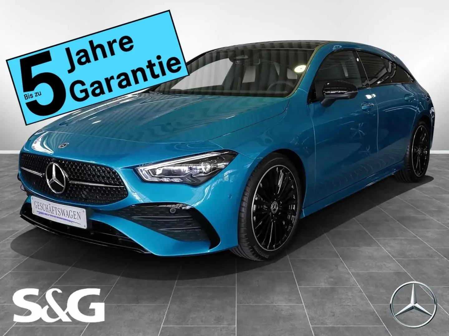 Mercedes-Benz CLA 200 AMG Night+MBUX+360°+Panor Blau - 1