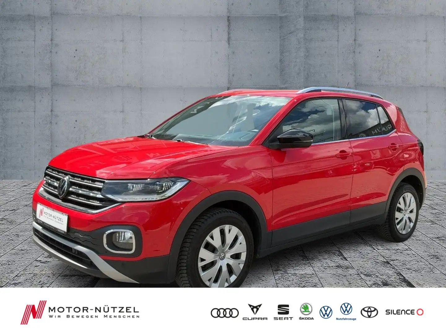 Volkswagen T-Cross 1.5 TSI DSG STYLE LED+NAVI+AHK+ACC+DAB Rot - 1