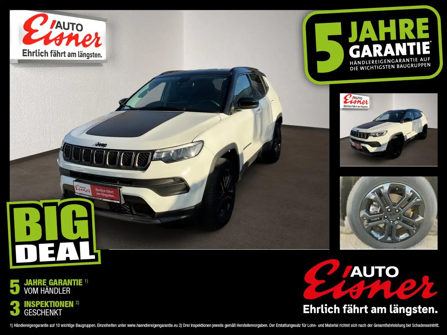 Jeep Compass 1.3 PHEV UPLAND AT Weiß - 1