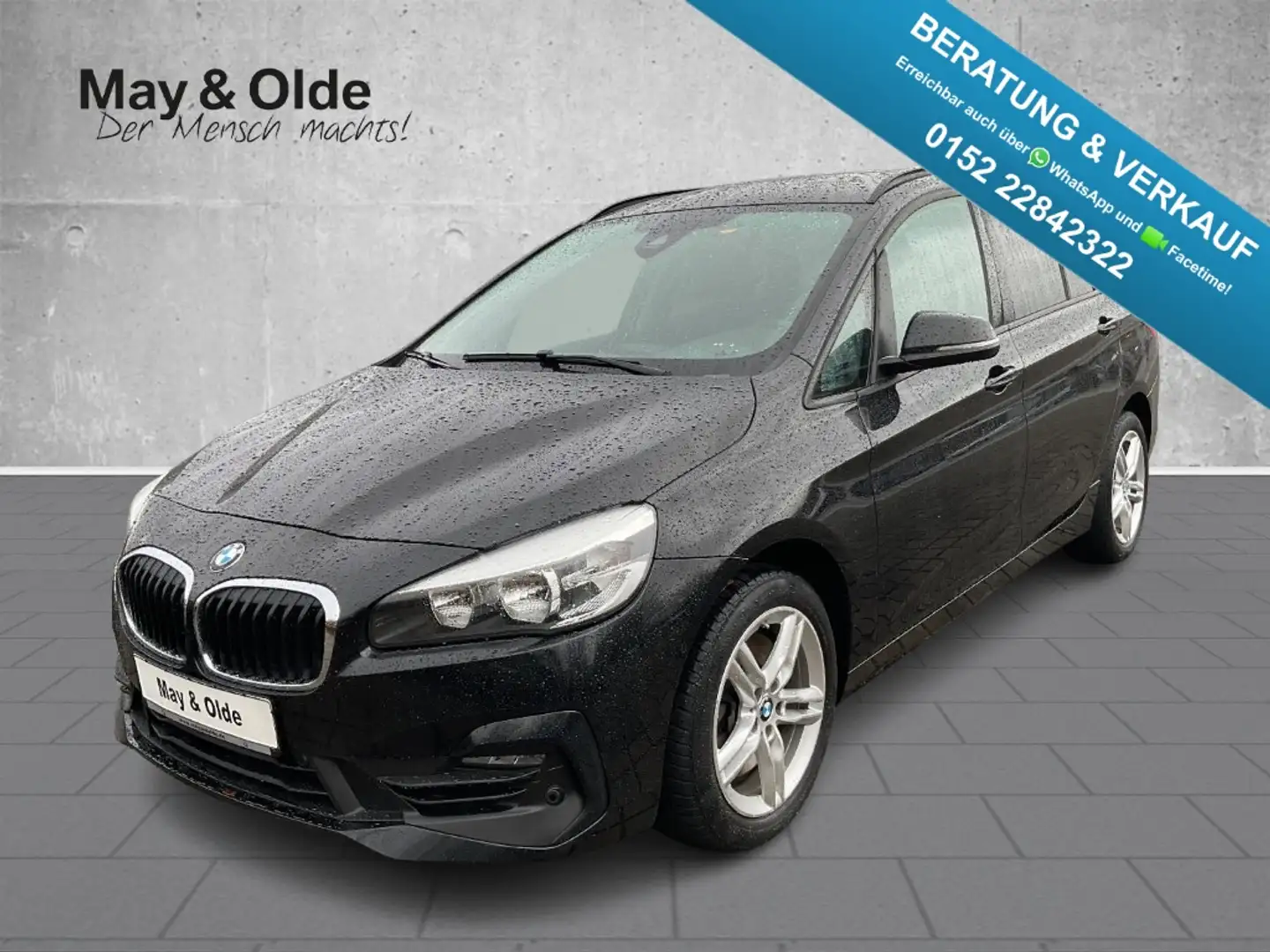 BMW 218 Gran Tourer d A Navi ACC Klimaautom SHZ PDC Schwarz - 1
