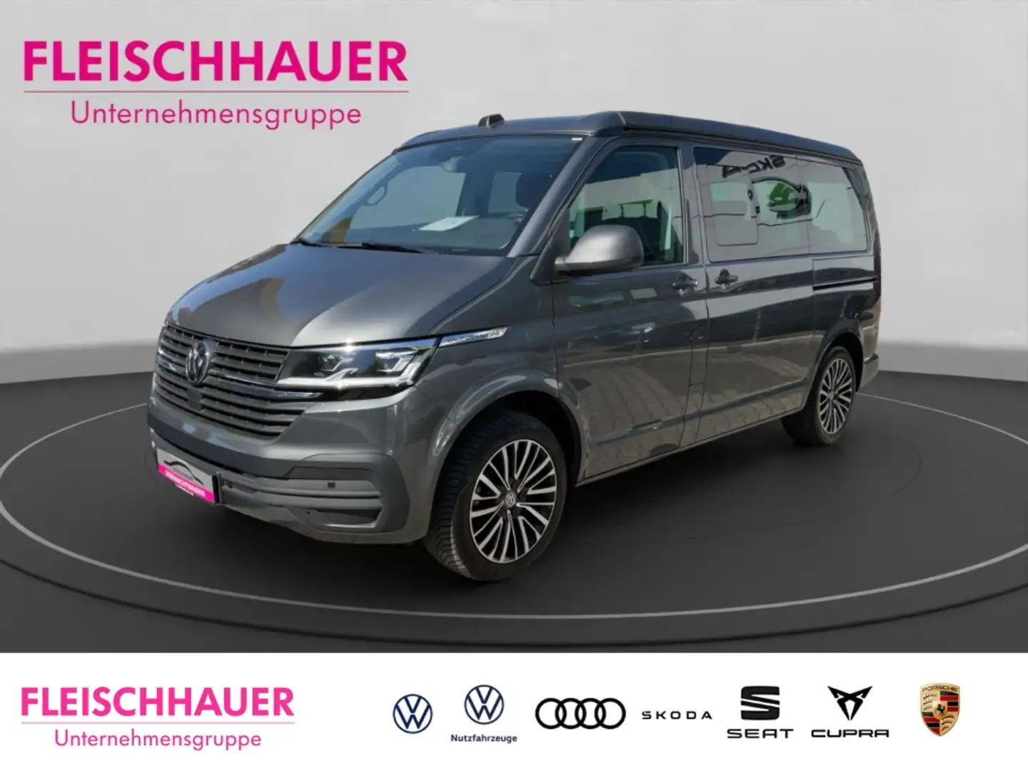 Volkswagen T6.1 California Beach Tour 2.0 TDI DSG Navi Leder LED ACC Apple Ca Grau - 1