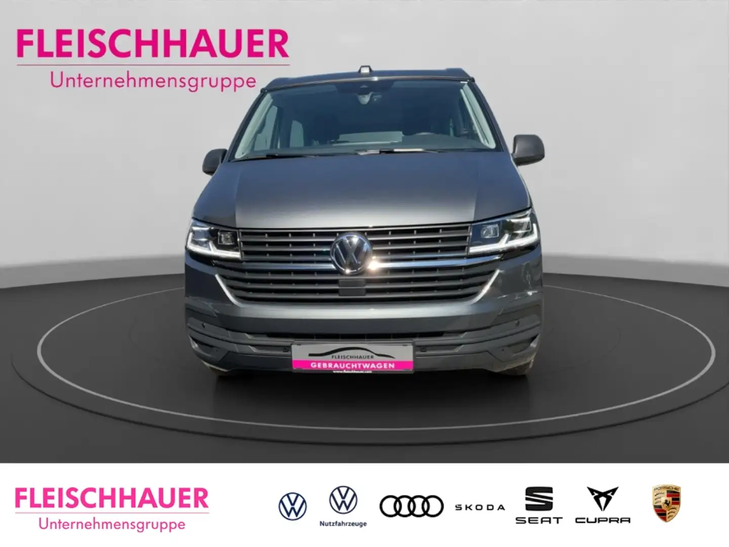 Volkswagen T6.1 California Beach Tour 2.0 TDI DSG Navi Leder LED ACC Apple Ca Gris - 2