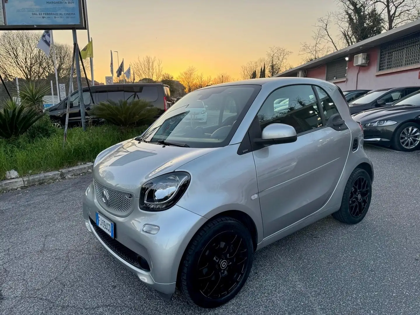smart forTwo 90 0.9 Turbo Passion River Silver Ufficiale M.B It Argent - 1