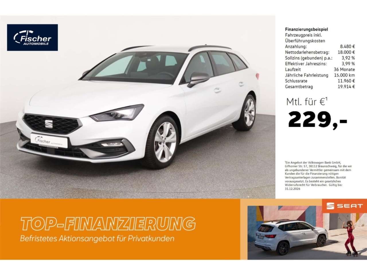 Seat Leon — Seat Leon Sportstourer 2.0 TDI DSG FR AHK/NAV/RFK/ACC