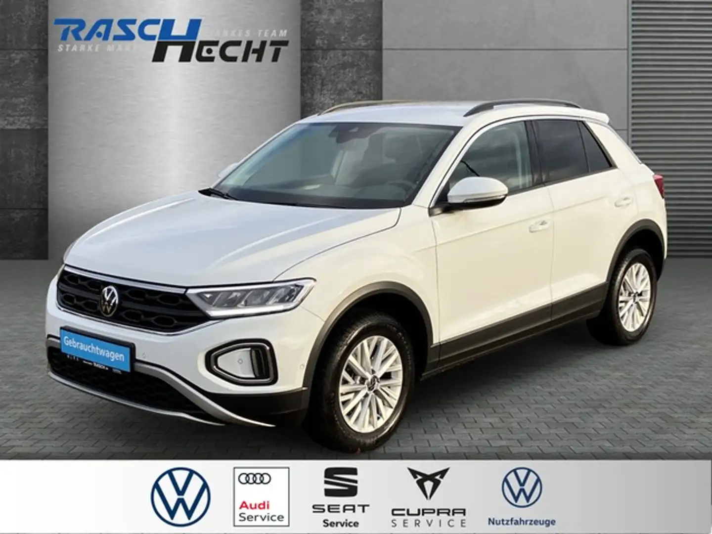 Volkswagen T-Roc Life 1.5 TSI DSG*NAVI*LED*SHZ Weiß - 1