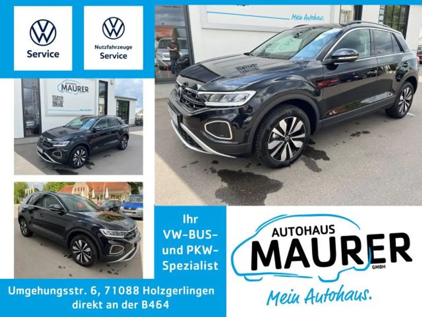 Volkswagen T-Roc Life 1,5 TSI DSG GOAL AHK LED ACC Kamera Noir - 1