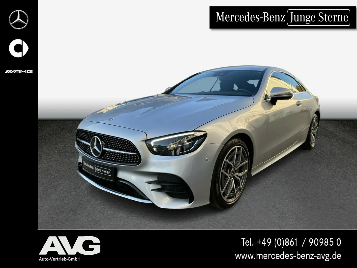 Mercedes-Benz E 220 E 220 d Coupé AMG MBUX Kamera LED Applle-Car 9G Silber - 1