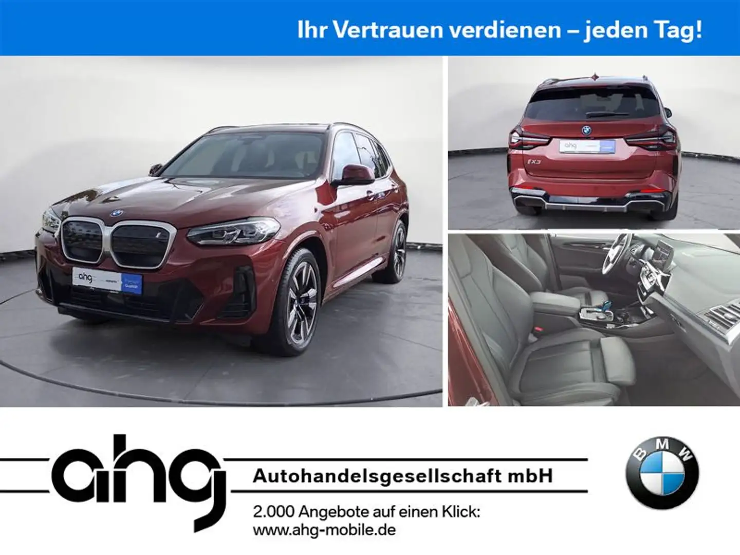 BMW iX3 ix3 INSPIRING EDC Klimaaut. AHK Sportsitze Rot - 1