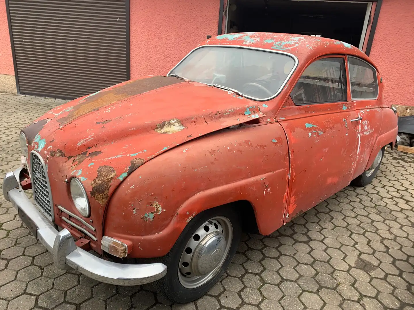 Saab 96 Monte Carlo chassis Rood - 1