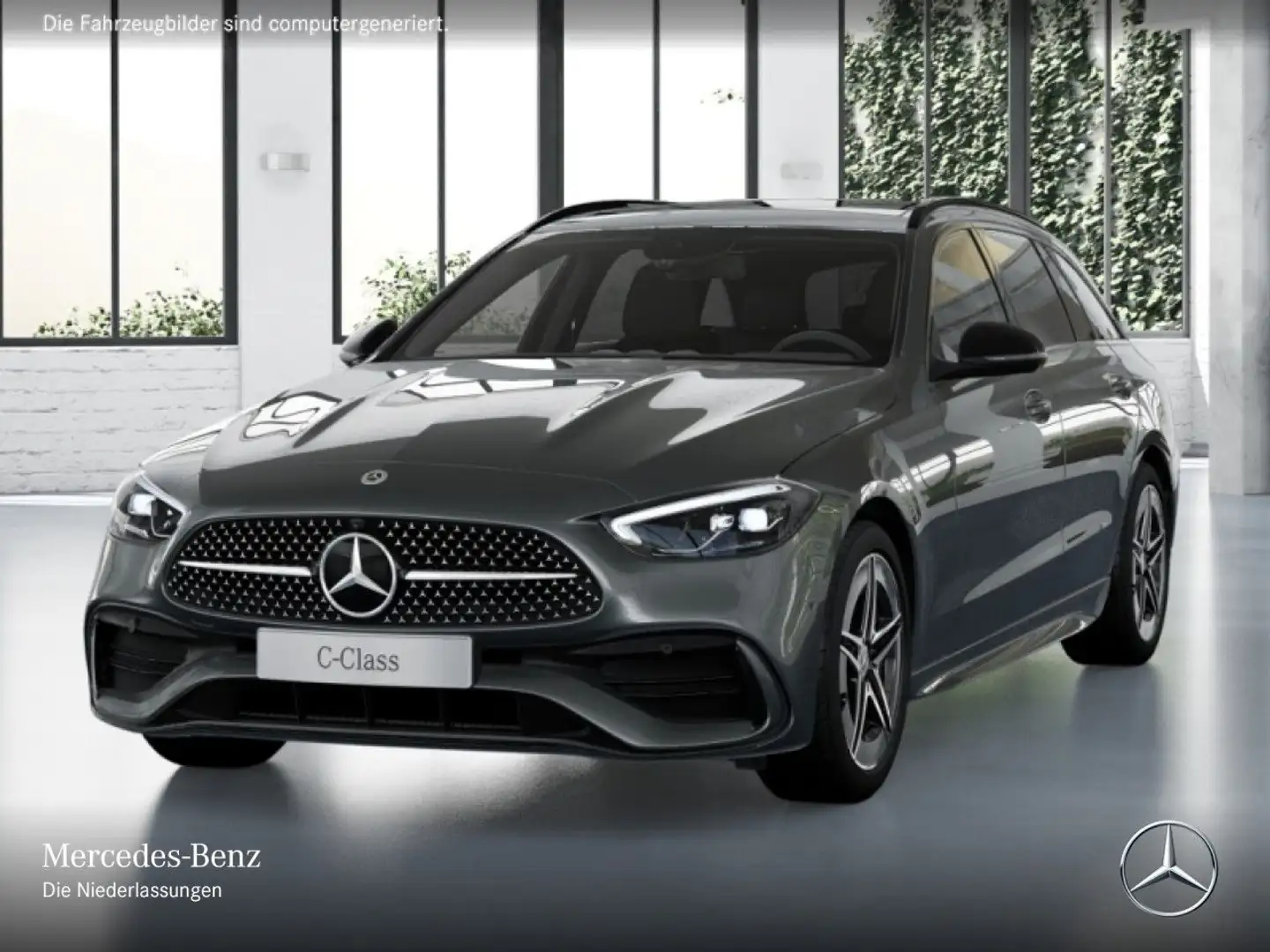 Mercedes-Benz C 200 T AMG+NIGHT+PANO+360+LED+BURMESTER+TOTW+9G Grau - 2