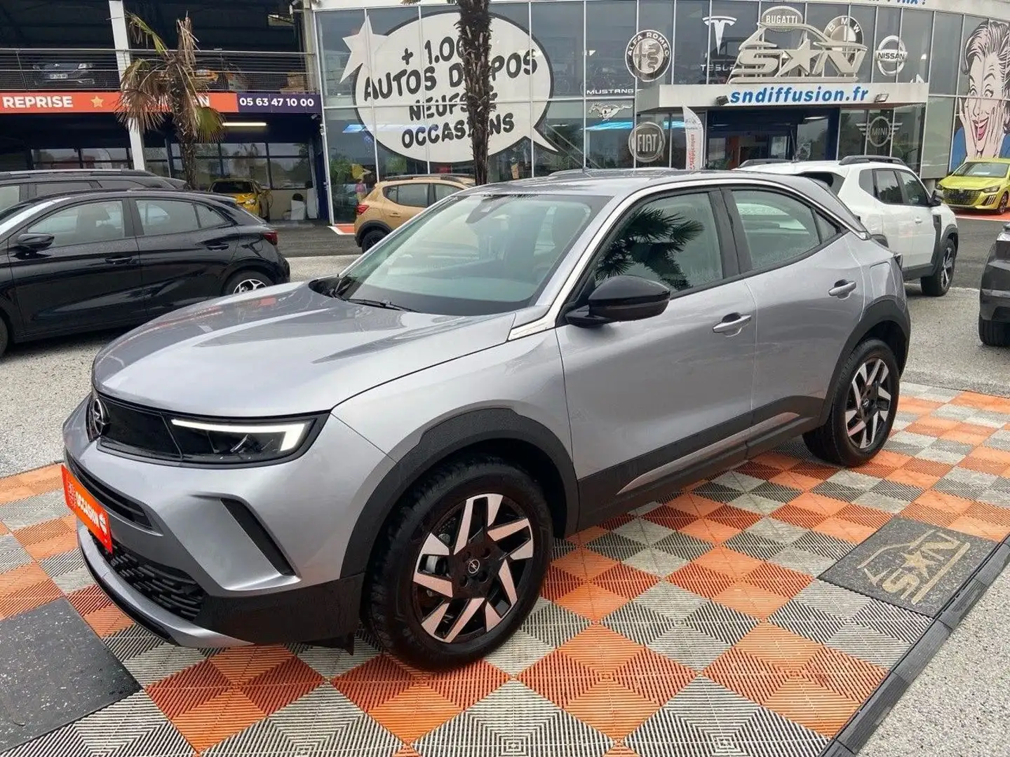 Opel Mokka 1.2 TURBO 130 BVA8 ELEGANCE Caméra Gris - 1