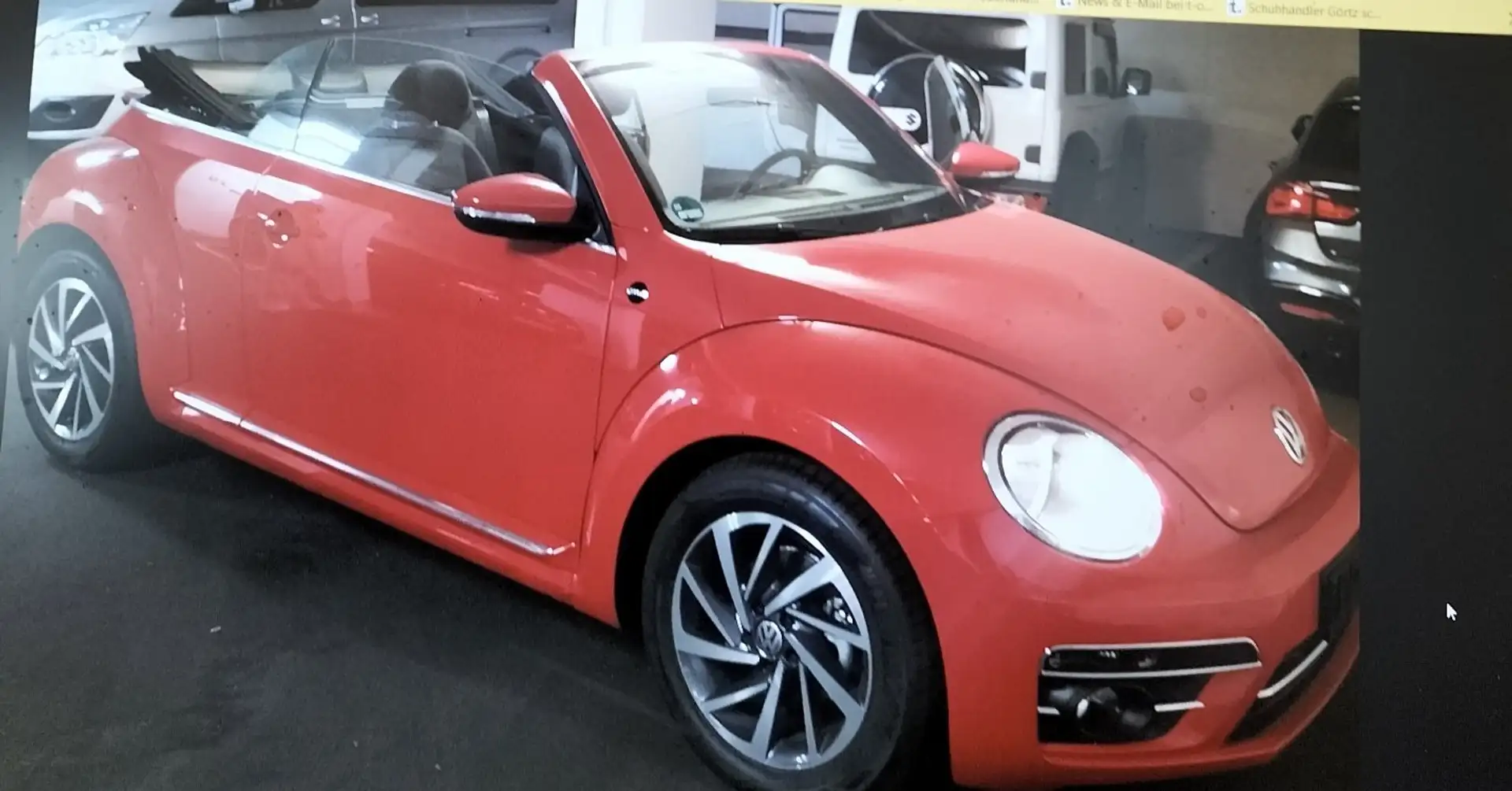 Volkswagen Beetle CABRIO 1.2TSI "SOUND"WIE NEU,610km,VOLLAUSSTATTUNG Red - 1