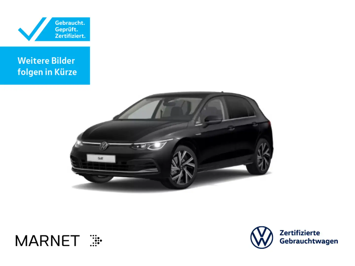 Volkswagen Golf VIII 2.0 TSI Style Navi*AHK*Kamera*LED+*Key Schwarz - 1