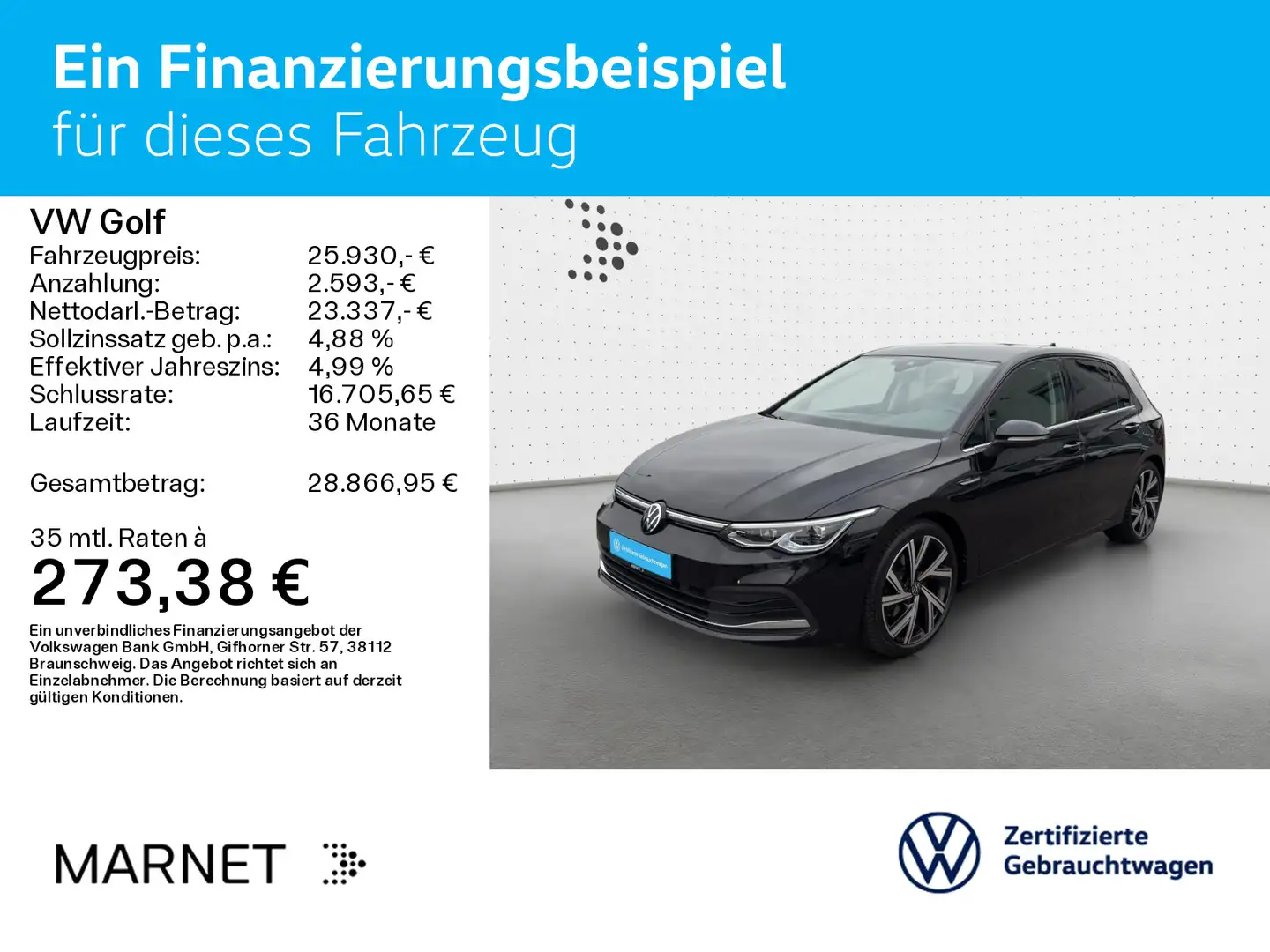 Volkswagen Golf VIII 2.0 TSI Style Navi*AHK*Kamera*LED+*Key Zwart - 2
