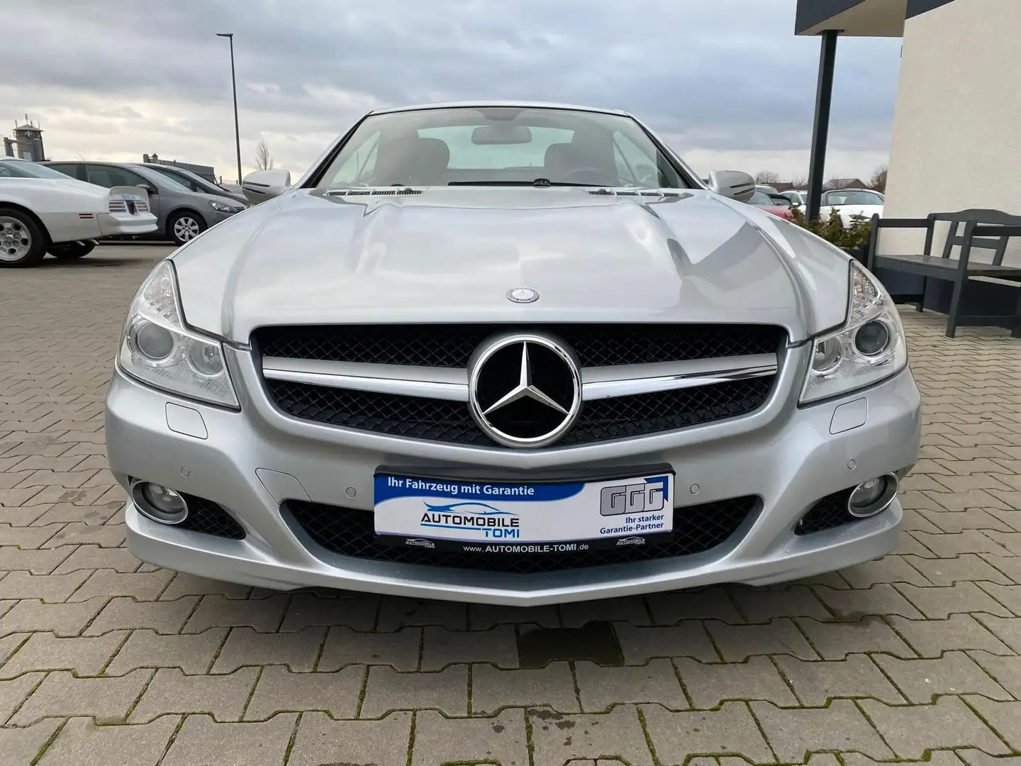 Mercedes-Benz SL 500 |Deutsche Fahr.|Unfallfrei| Argintiu - 1