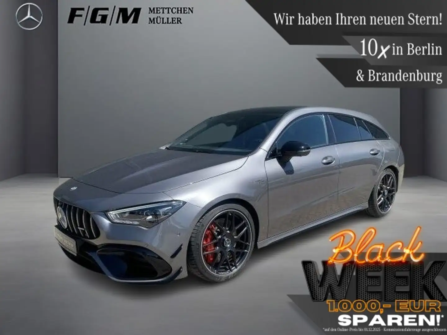 Mercedes-Benz CLA 45 AMG S SB Burm|HeadUp|KeyGo|MBeam|S-Dach Grau - 1