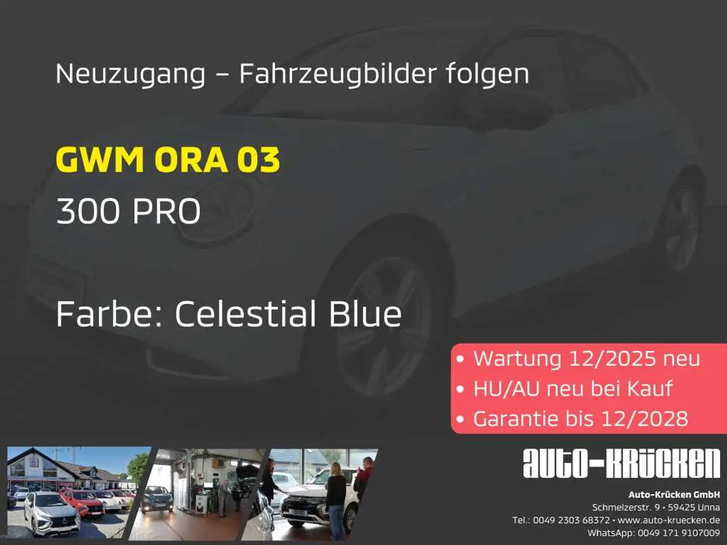 GWM ORA 03 300 PRO / Garnatie bis 12/28, Standh., 360°Kam. Blau - 1