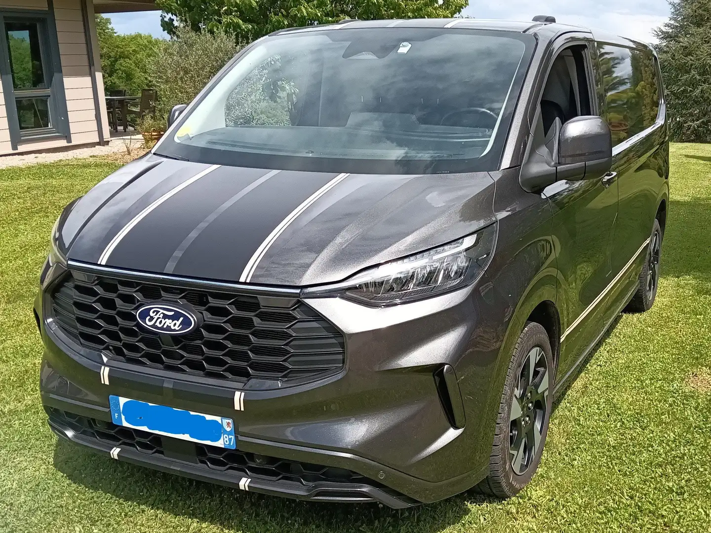 Ford Transit Custom TRANSIT CUSTOM 320 L1H1 2.0 ECOBLUE 170 BVA SPORT Gris - 1