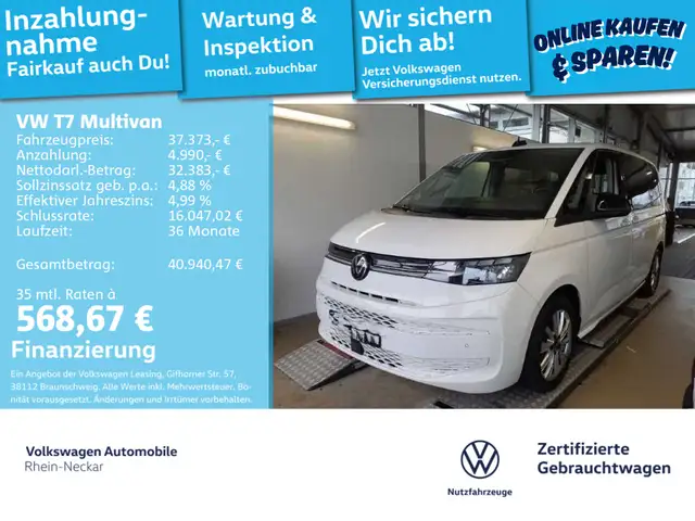 Volkswagen T7 Multivan Life eHybrid AHK Kamera LED 7 Sitze