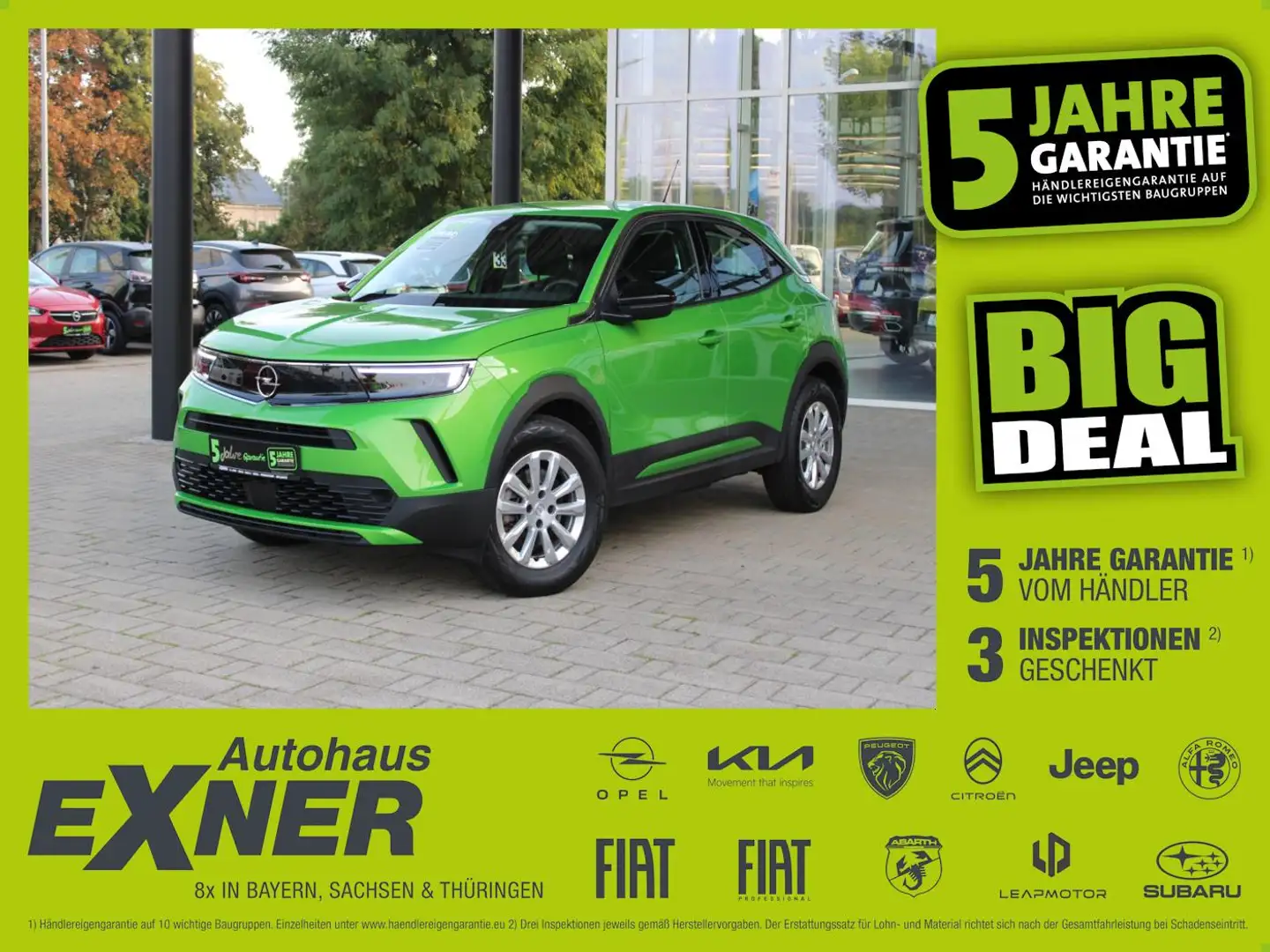 Opel Mokka-E EDITION LED+Fernlichtass.+Kam.+KlimaA+LM Vert - 1