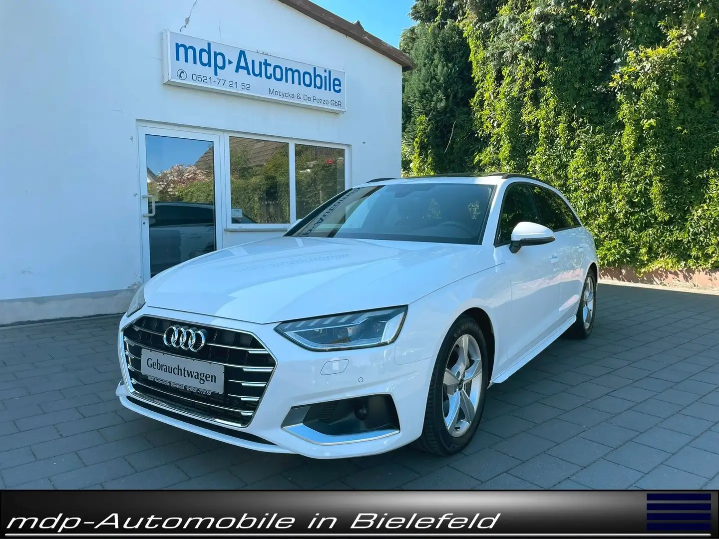 Audi A4 AV 40TFSI*ADVANCED*MATRX*VIRTUAL*PANO*AHK*NAV Weiß - 1