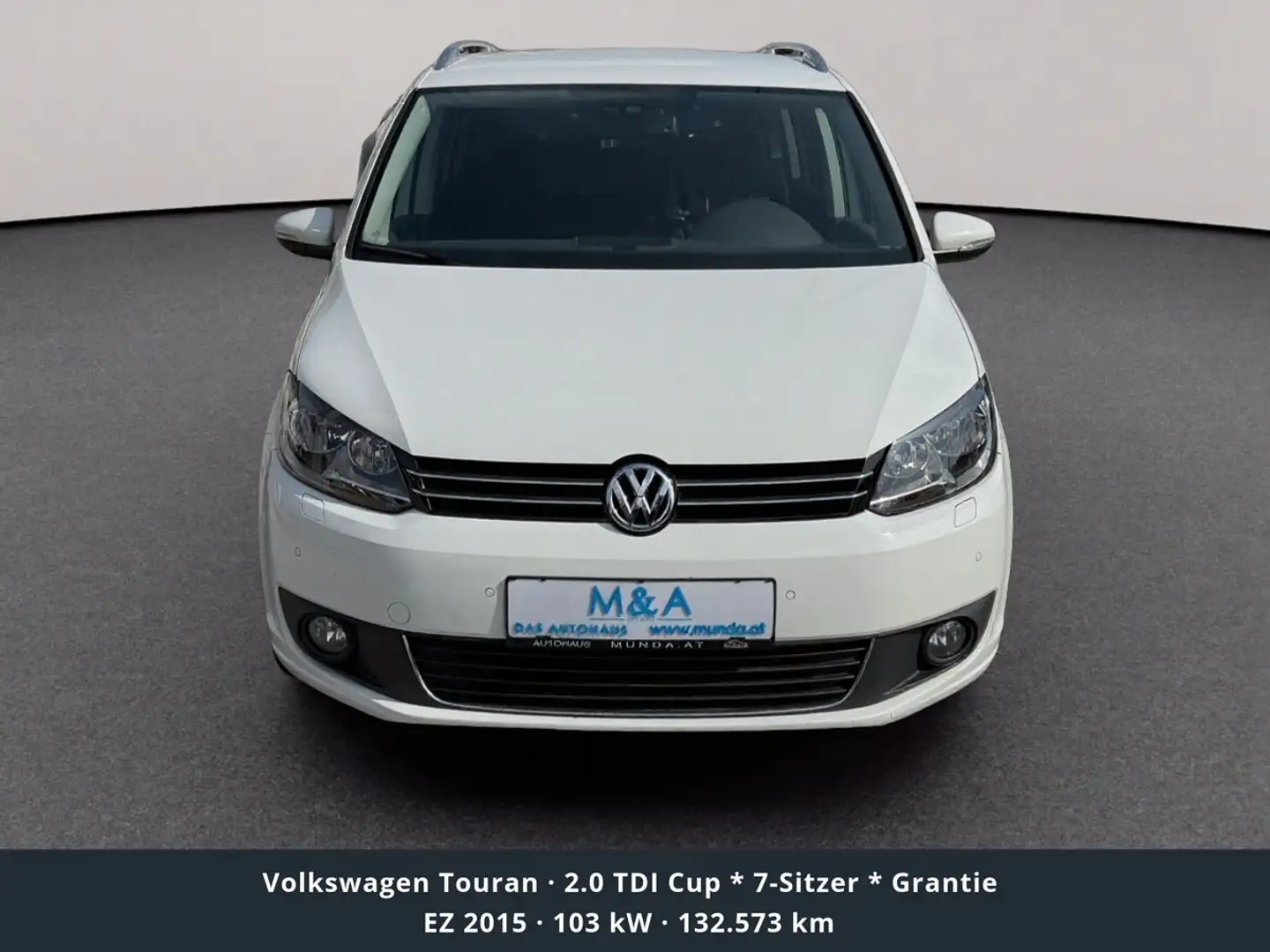 Volkswagen Touran 2.0 TDI Cup * 7-Sitzer * Grantie Weiß - 2