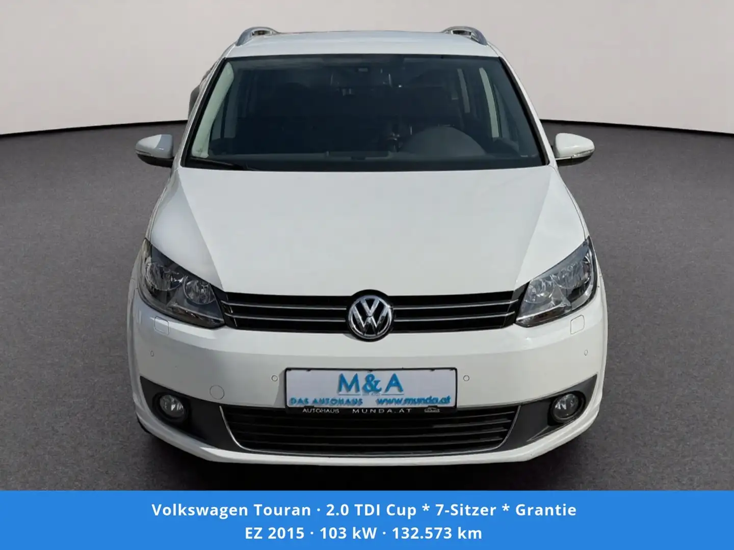 Volkswagen Touran 2.0 TDI Cup * 7-Sitzer * Grantie Weiß - 2