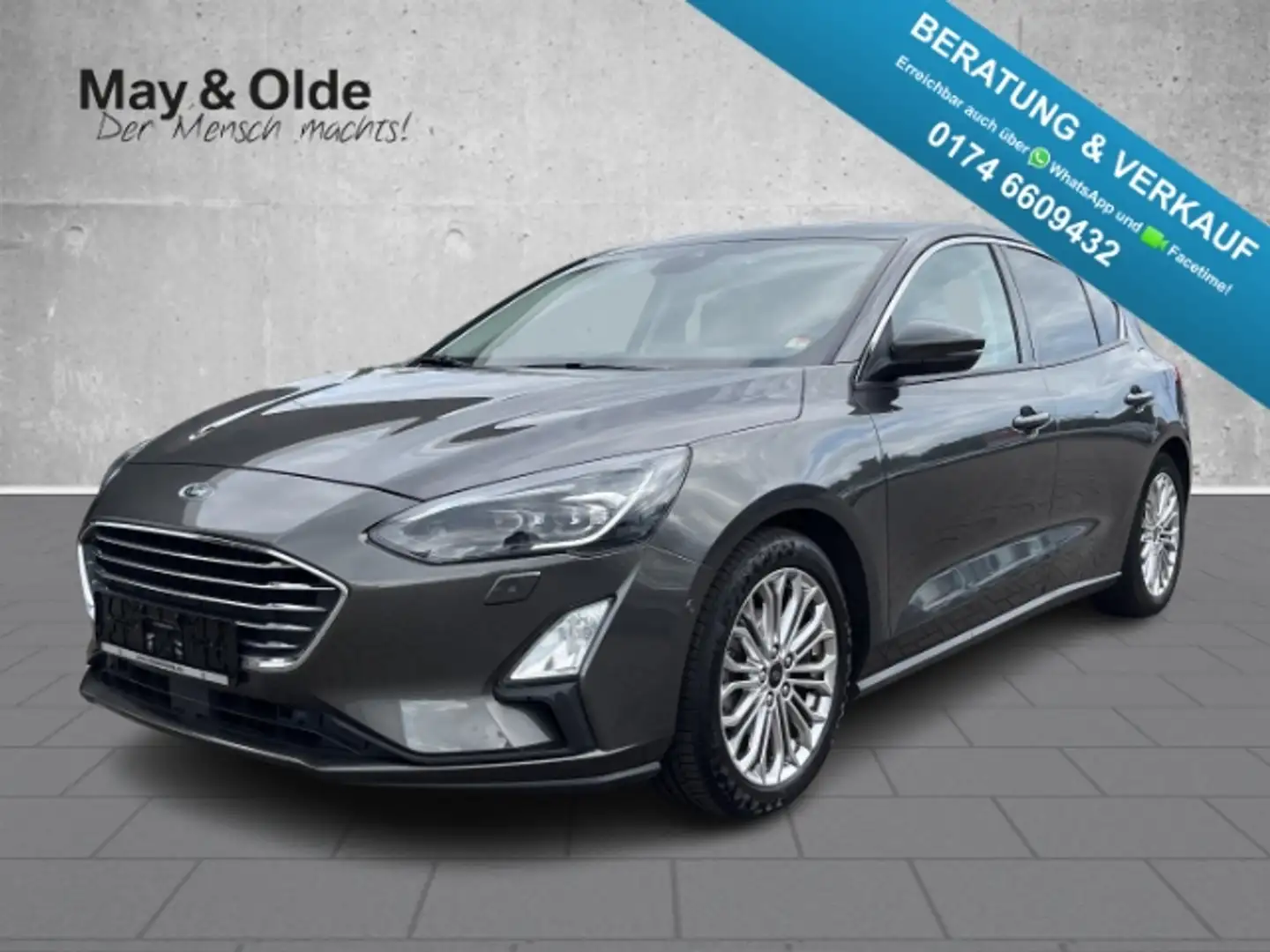 Ford Focus 1.0 EcoBoost Titanium LED Navi Lenkradhzg Grau - 1
