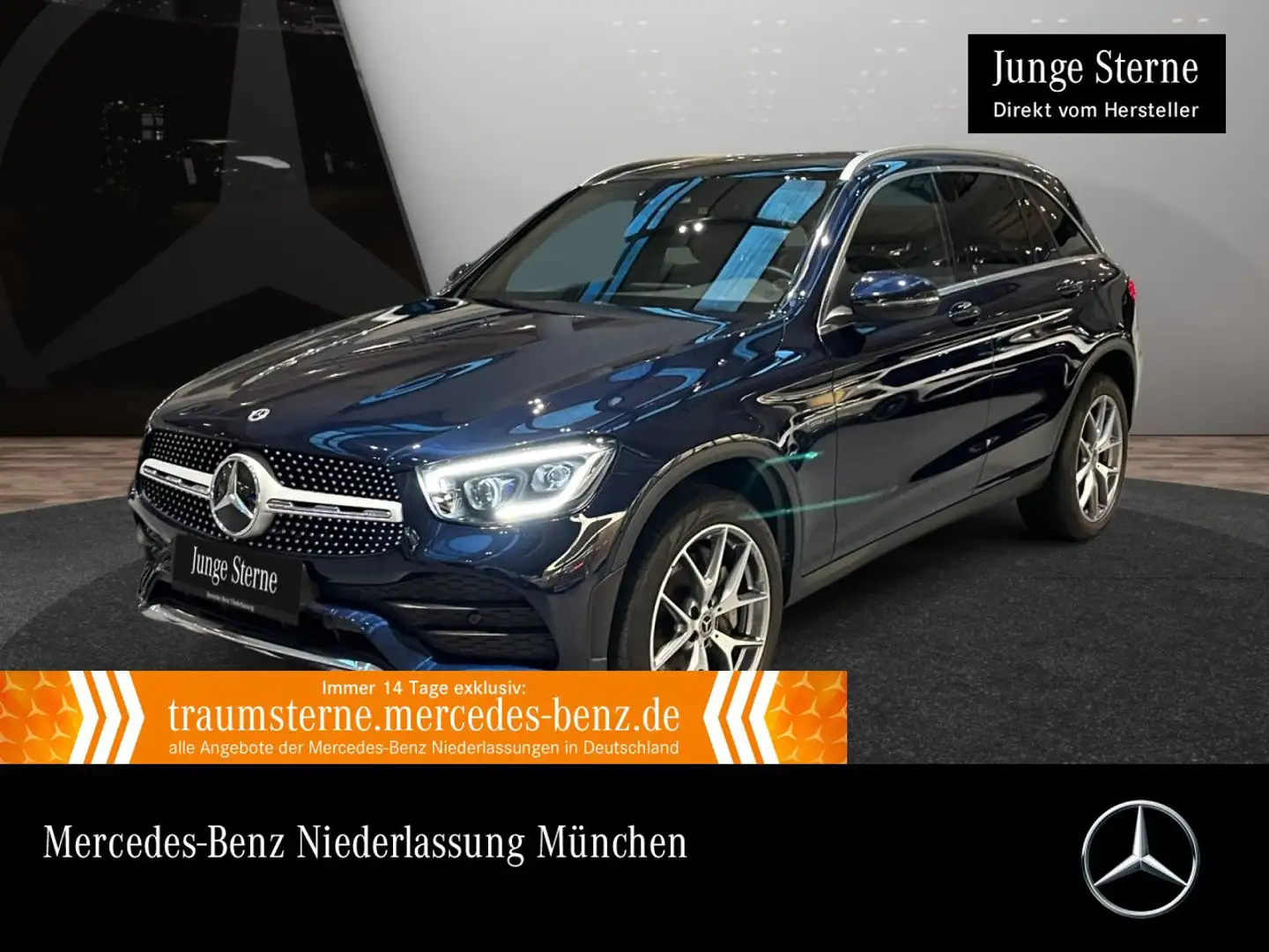 Mercedes-Benz GLC 300 de 4M AMG+PANO+MULTIBEAM+KAMERA+SPUR+TOTW Blau - 1