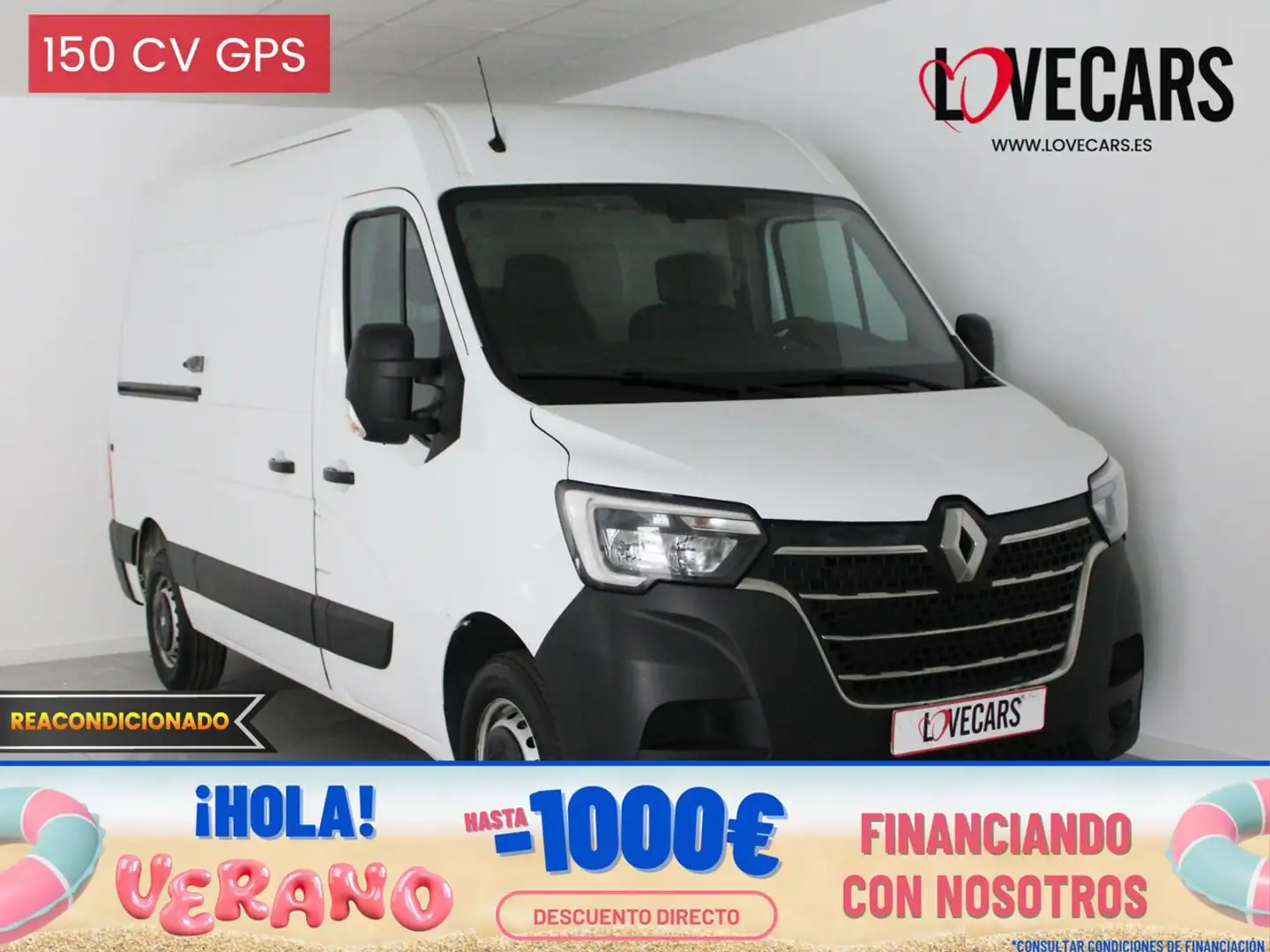 Renault Master 2.3 DCI FG. L2H2 3500 GPS 150 Blanc - 1